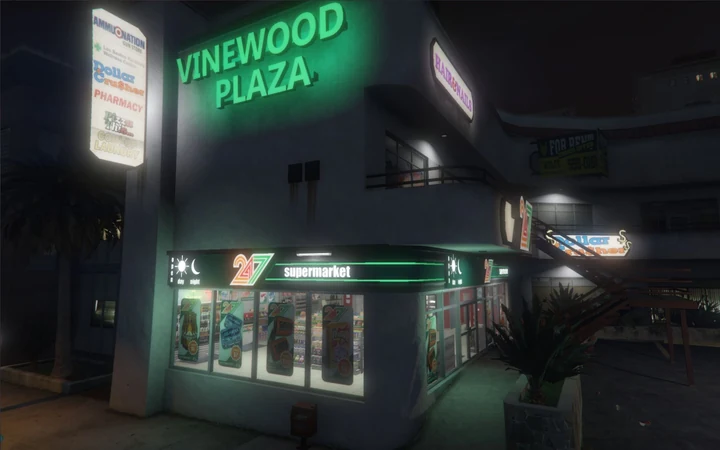 Магазин 24/7 в Vinewood Plaza [MLO] [Add-On SP / FiveM]