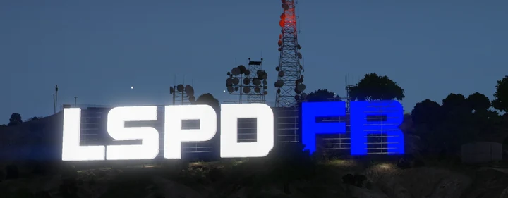 Анимированная вывеска LSPDFR в Вайнвуде