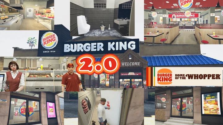 Burger Shot в стиле Burger King