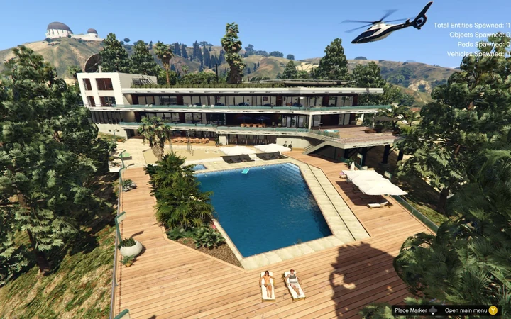 Особняк на холмах у озера Vinewood