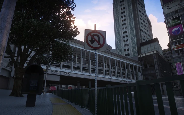 Дополнения для Shibuya: удаление гоночных барьеров и новые объекты [Замена | Одиночная игра]