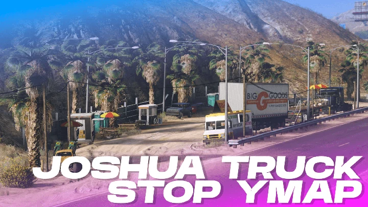 Стоянка грузовиков на Joshua Road [YMAP]