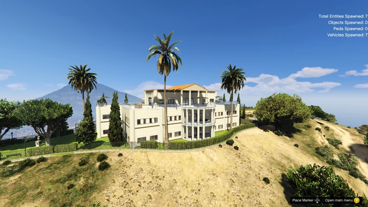 Белый особняк на холмах Vinewood [Add-On]