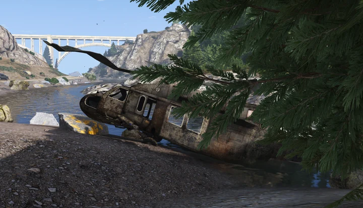 Разбившийся Black Hawk [YMAP / FiveM]