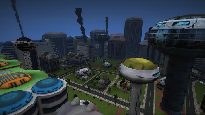 Разрушенный West City из Dragon Ball Z [Add-On Prop]