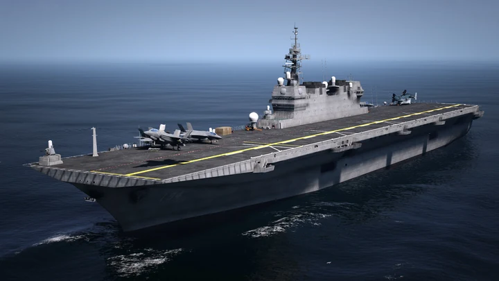Авианосец DDH-184 Kaga [YMAP]