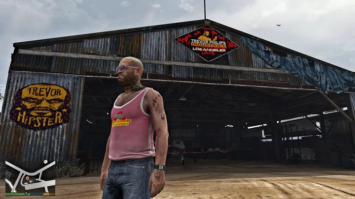 Раскраска Лос-Анджелеса для ангара Trevor Philips Industries