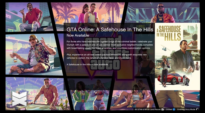 Экран загрузки в стиле GTA 6