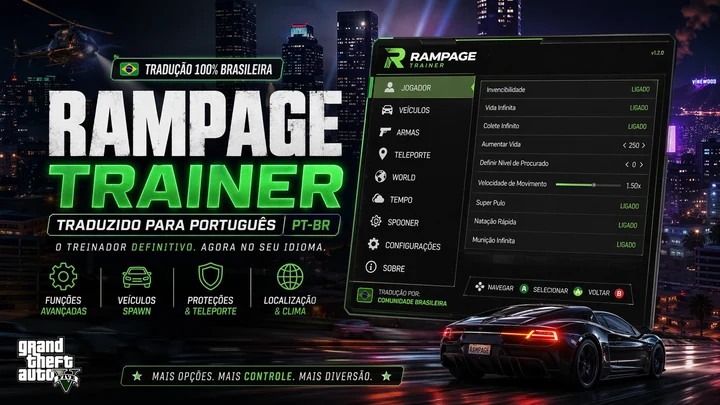 Бразильская португальская локализация Rampage Trainer
