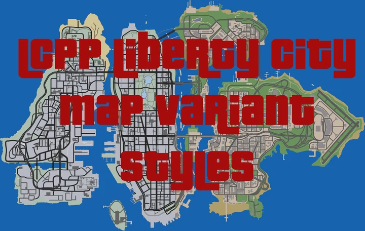 Варианты оформления карты Liberty City для LCPP