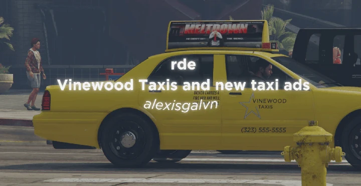 Такси Vinewood и новые рекламные объявления для RDE