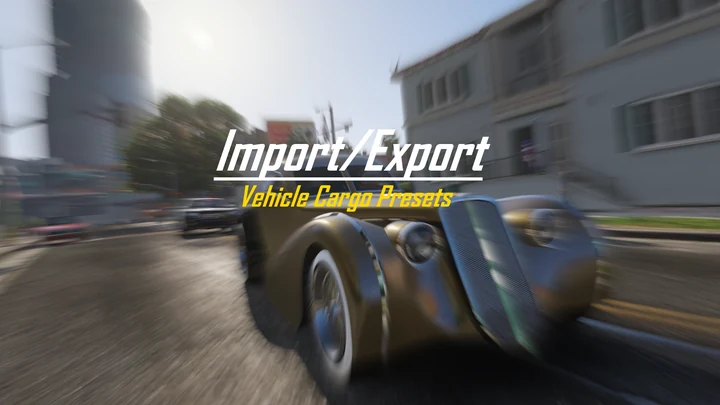 Пресеты Vehicle Cargo из Import/Export для Menyoo