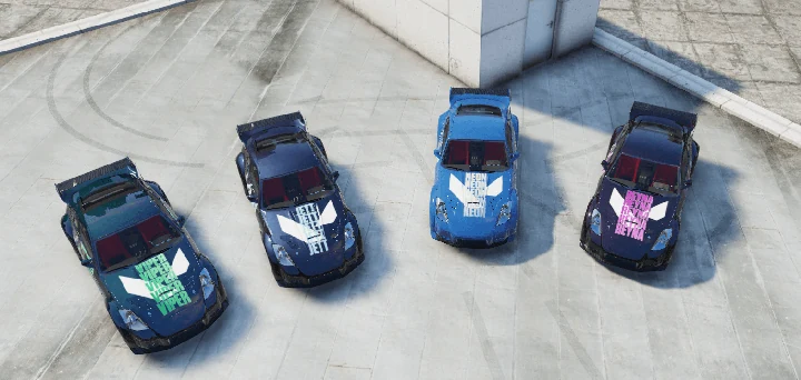 Набор ливрей Valorant для Veilside Nissan 350Z [4 варианта]