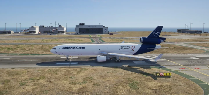 Раскраски Lufthansa Cargo высокого разрешения для MD-11F
