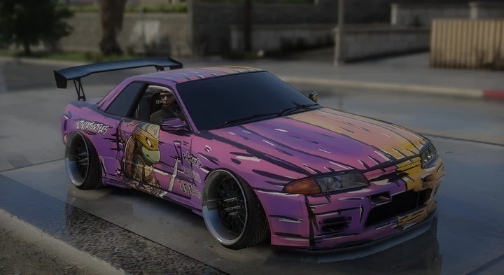Ливрея Ninja Turtles для Nissan Skyline GT-R R32 (BNR32)