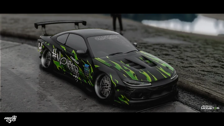 Ливрея Monstar для Nissan Silvia S15 [шаблон]
