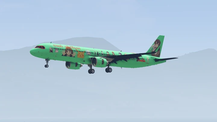 Раскраска Weeb Airlines для Airbus A321XLR