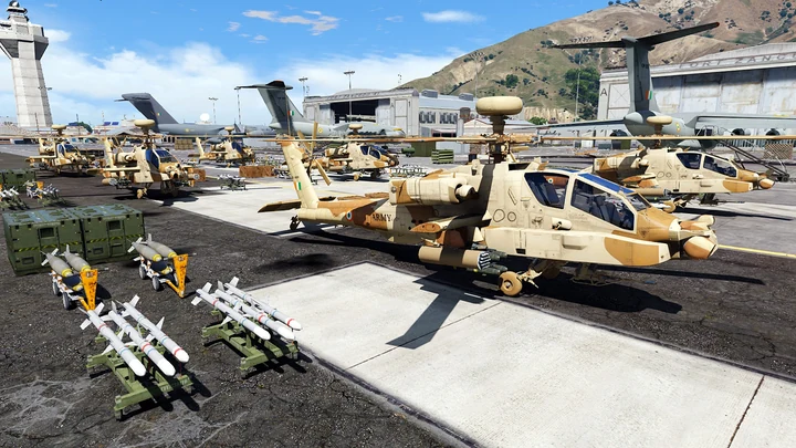 Раскраски ВВС и сухопутных войск Индии для Boeing AH-64E Apache Guardian