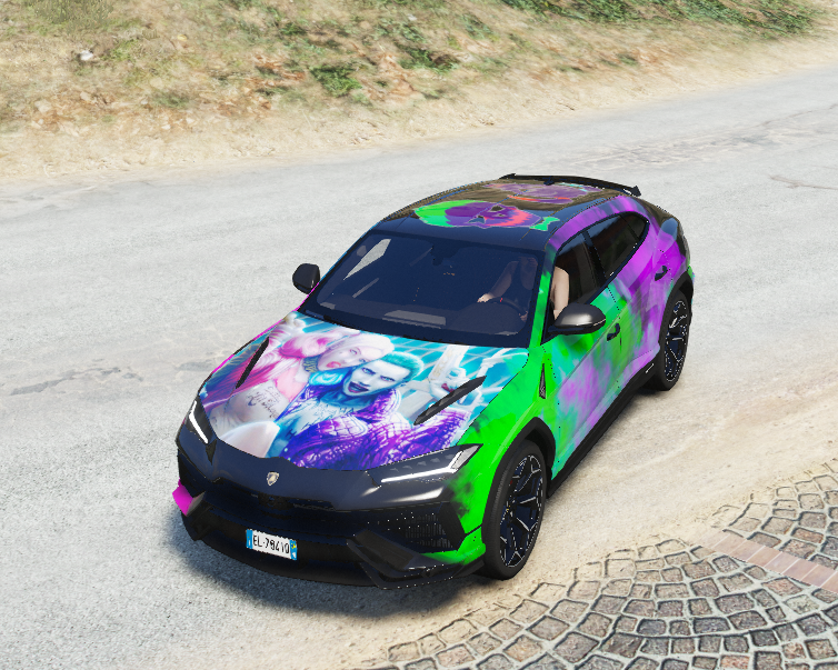 Ливреи Joker и Harley Quinn для Lamborghini Urus Performante 2023