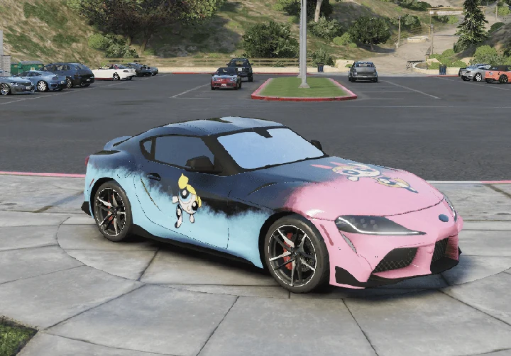 2020 Toyota Supra A90 - ливрея Powerpuff Girls