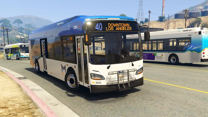 Ливрея LA Montebello Bus Lines 2022 для New Flyer Xcelsior XD40
