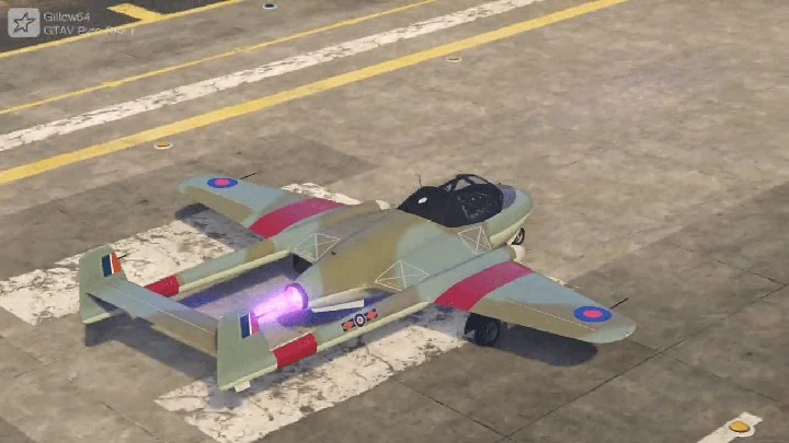 Ливреи de Havilland Vampire для Pyro