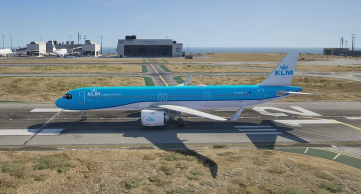 Раскраска KLM для Airbus A321neo
