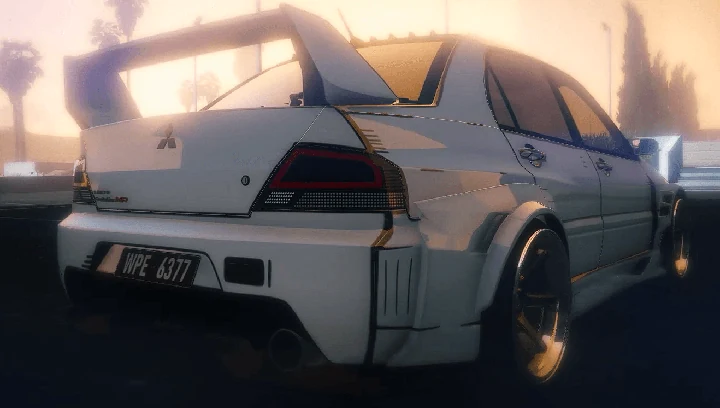 Декаль в стиле Borderlands для Mitsubishi Lancer Evolution IX Voltex