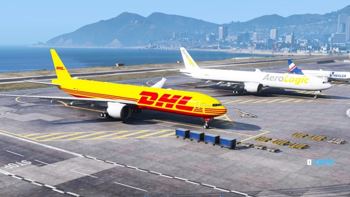 Вымышленная раскраска AeroLogic/DHL для Boeing 777-300F