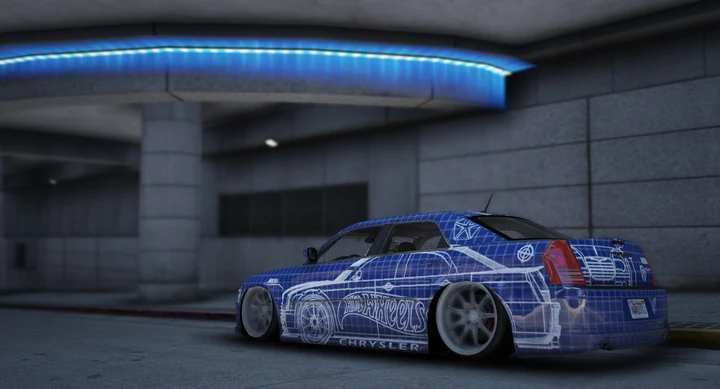 Ливрея Hot Wheels Blueprint для Chrysler 300C