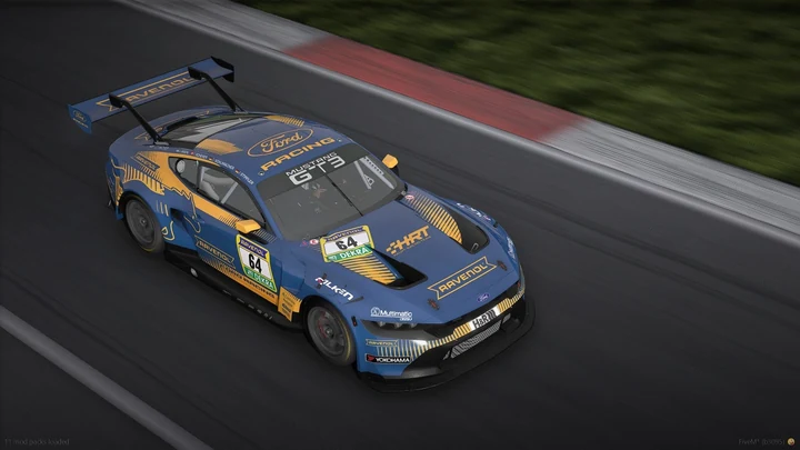 Ford Mustang GT3 № 64 с гонки «24 часа Нюрбургринга» 2026