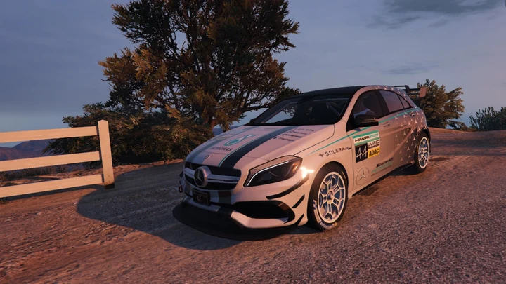 Ливрея WRC Mercedes-AMG Petronas для Mercedes-AMG A45 W176