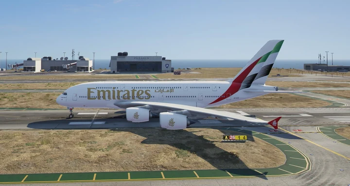 Новая ливрея Emirates для Airbus A380-800