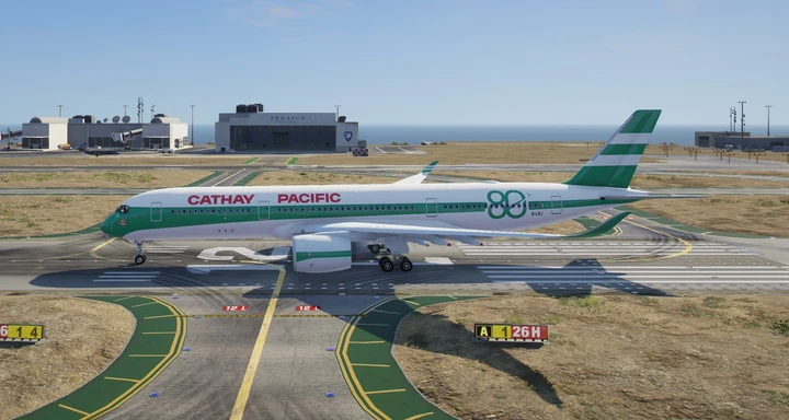 Юбилейная ливрея Cathay Pacific 80 Years для Airbus A350-900