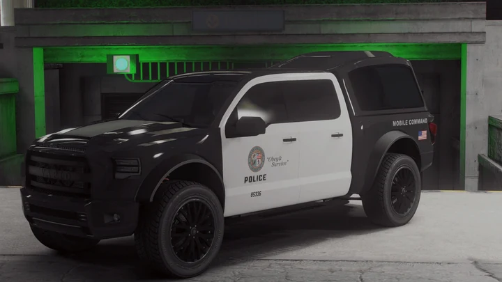 Ливрея мобильного командного пункта LSPD для Vapid Caracara