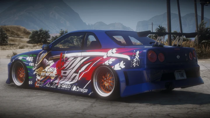 Ливрея Weld Techniques Factory Nissan Skyline BNR34 из Need for Speed: Underground J-TUNE