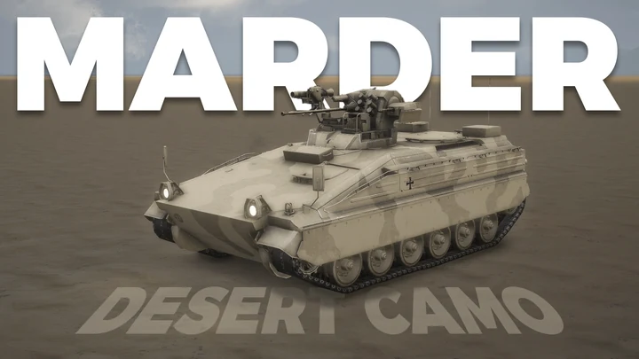Пустынный камуфляж БМП Marder 1A5 Бундесвера
