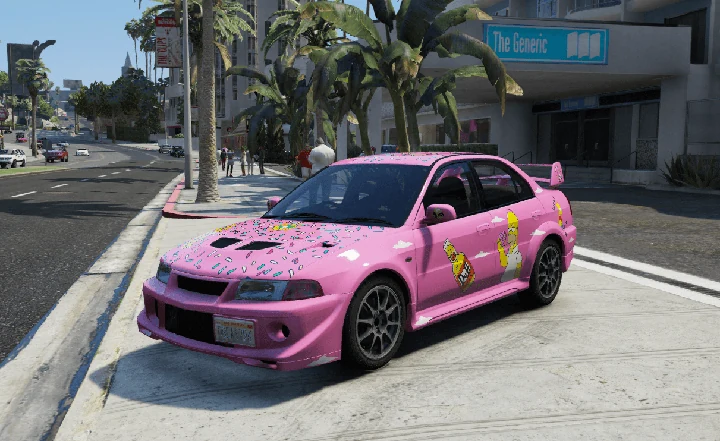 Ливрея The Simpsons для Mitsubishi Lancer Evo VI (CP9A)