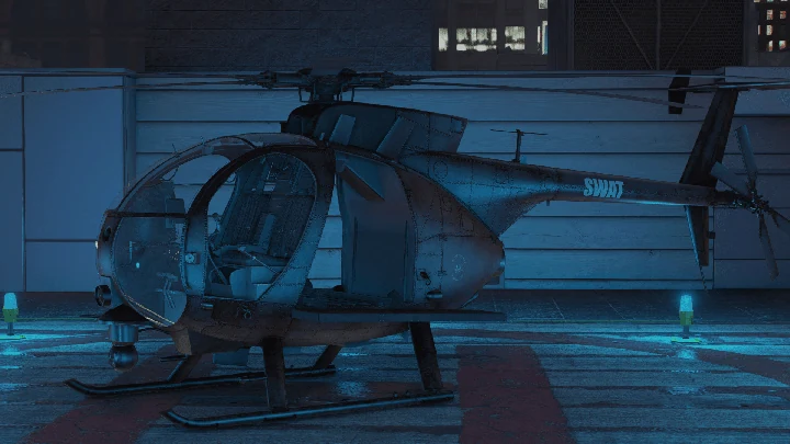 Ливрея LSPD SWAT для MH-6M Little Bird Troop