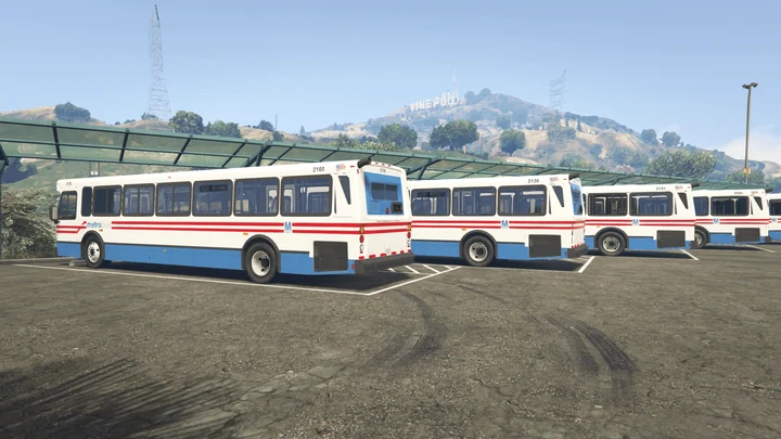 Пак ливрей WMATA Metrobus для Orion V