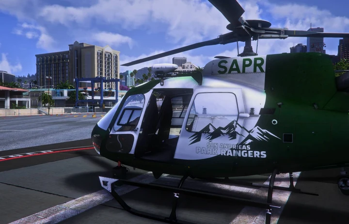 Ливрея SAPR для AS-350 Écureuil [Add-On / Replace | FiveM]