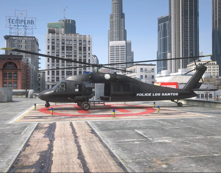 Полицейская ливрея Los Santos для Annihilator [Replace | Ливреи]