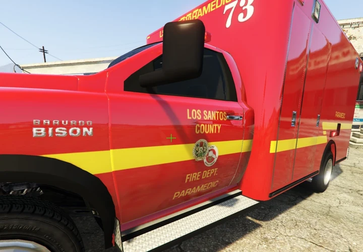 Скорая помощь парамедиков LSCoFD для Bravado Bison S [Вымышленная / Иташа]