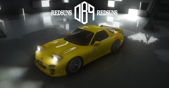 Ливрея REDSUNS Кейске из Initial D для Mazda RX-7 Spirit R (FD3S)
