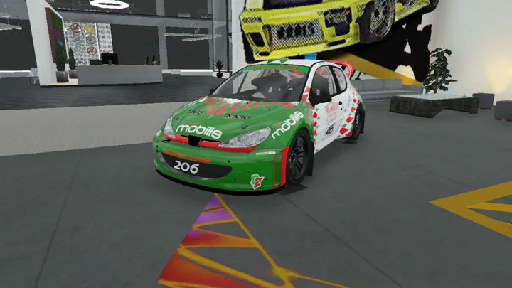 Алжирская ливрея для Peugeot 206 WRC Rally Car