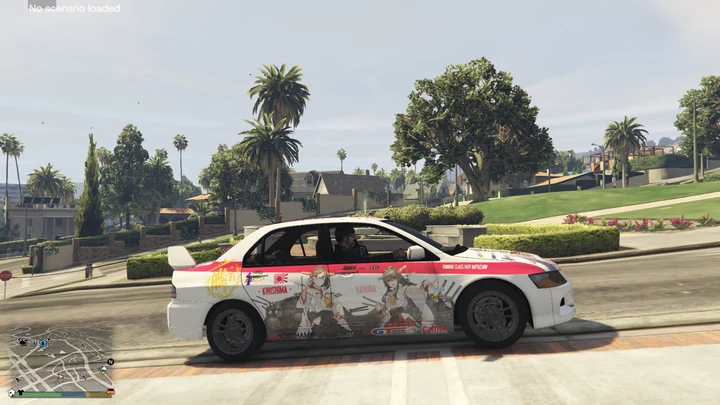 Ливрея с сестрами Kongou из Kantai Collection для Mitsubishi Lancer Evolution IX 2005
