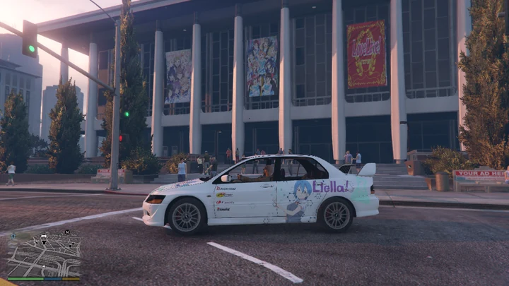 Иташа Сики Ваканы из Love Live! Superstar!! для Mitsubishi Lancer Evolution VIII 2003