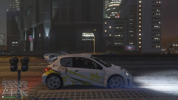 Иташа Касуми Накасу из Love Live! для Peugeot 206 WRC
