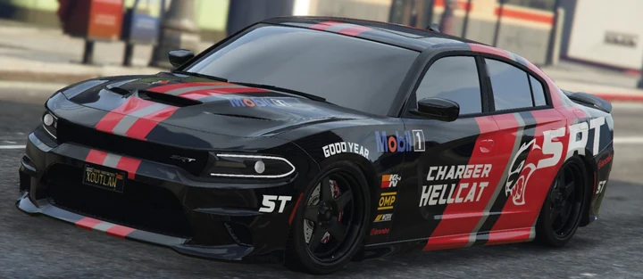 Гоночная ливрея для Dodge Charger SRT Hellcat 2016