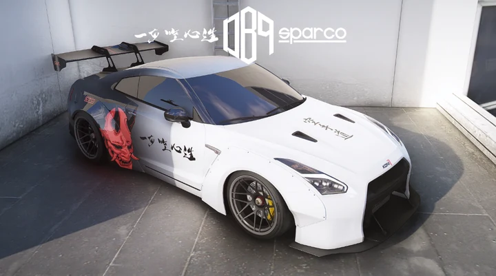 Уличная гоночная ливрея Oni Demon для Nissan GT-R 2017
